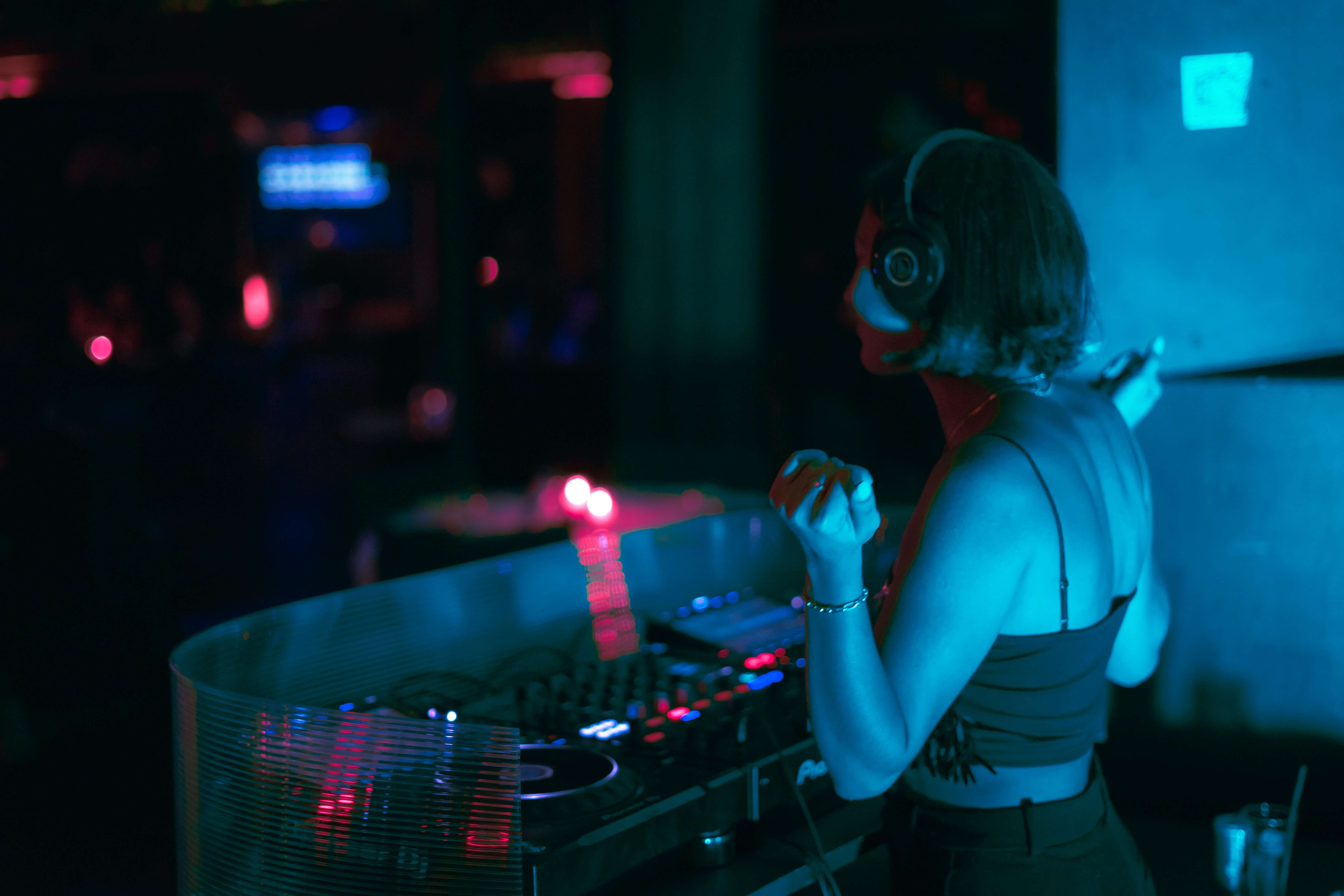 Woman partying in Bali